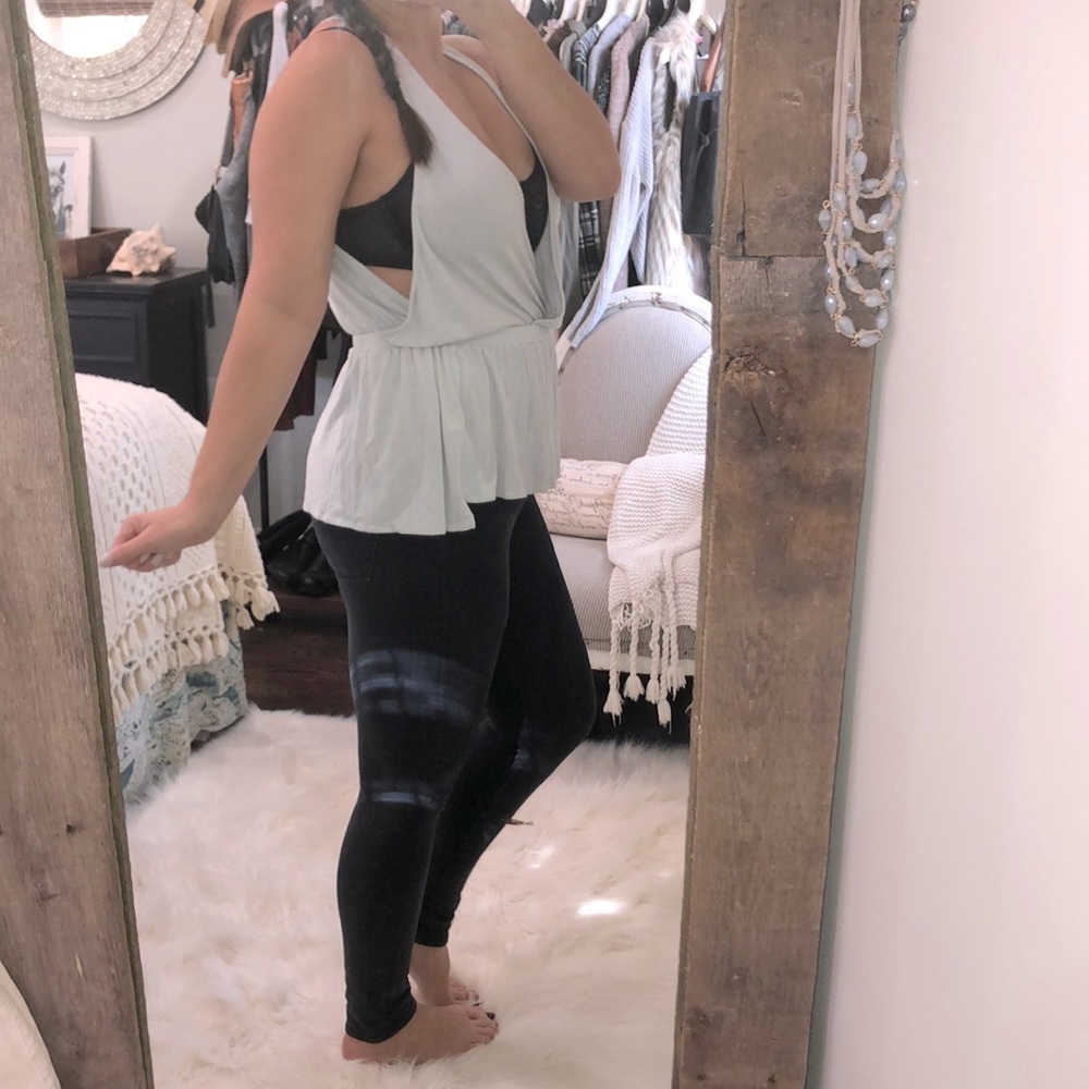 We the Free size medium light blue sexy boho top - Picture 1 of 5